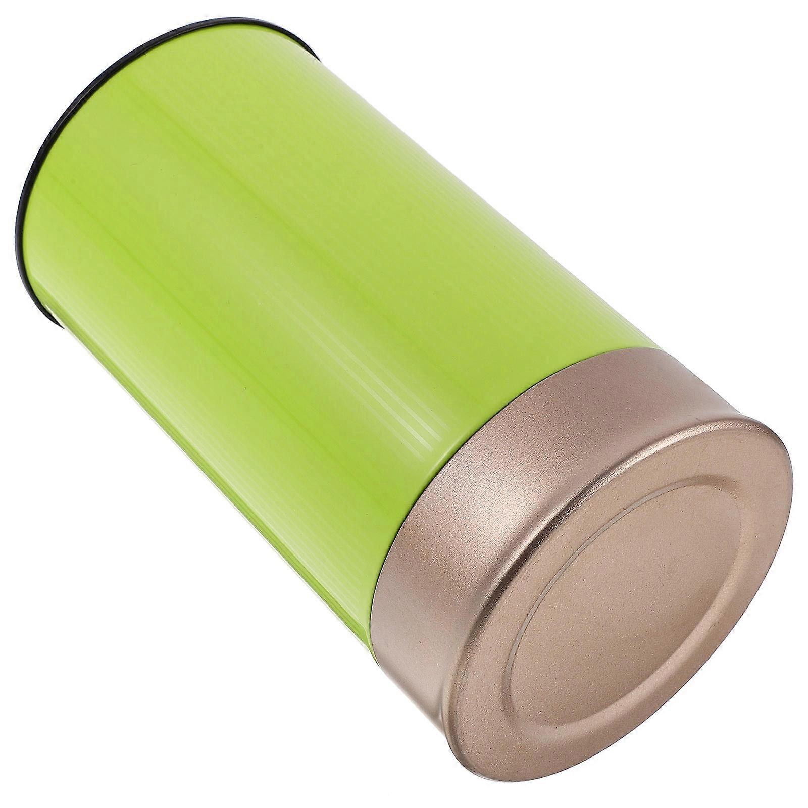 Green Tea Canister Tinplate Container for Household Use 4Pcs Set