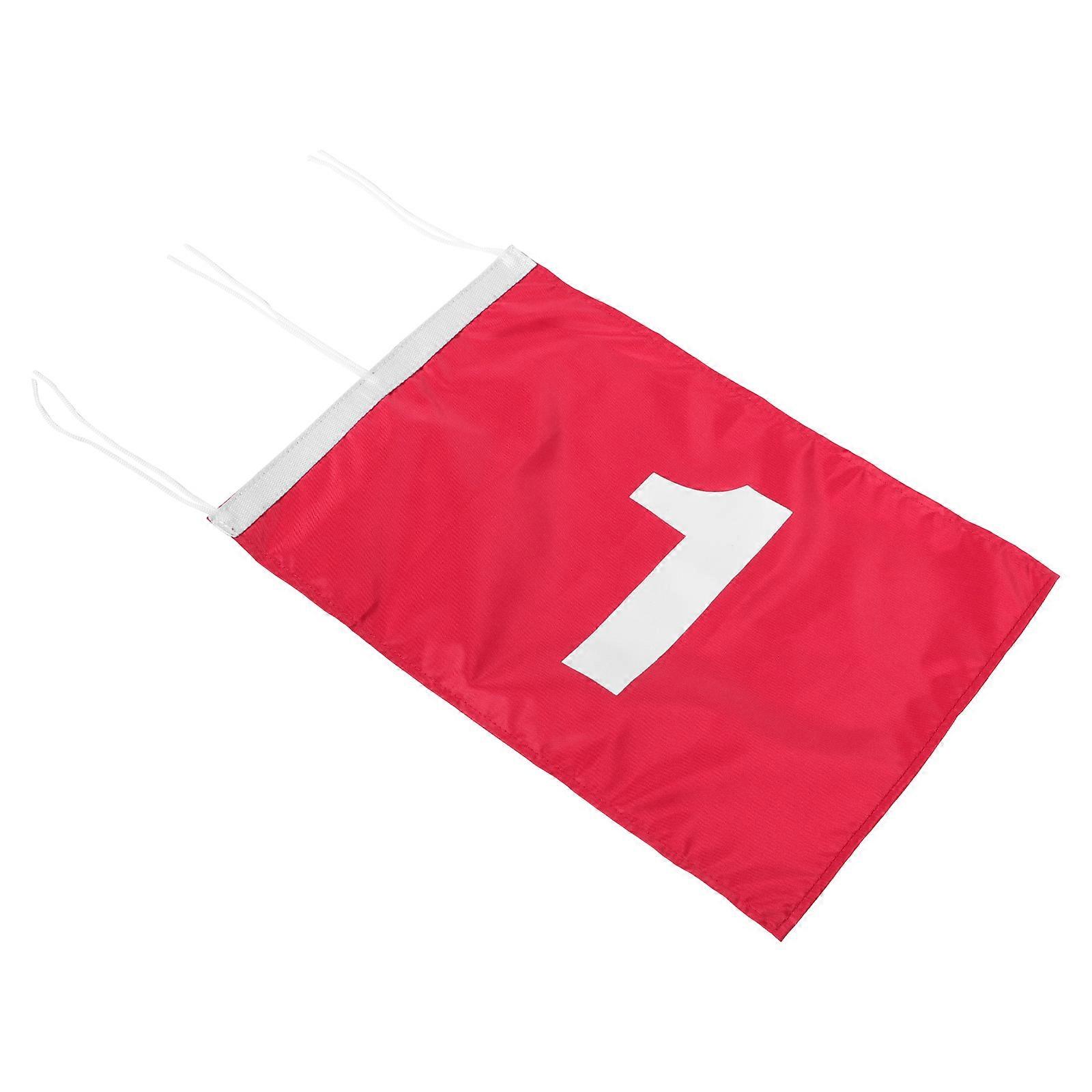Golfing Court Flag for Training 5Pcs Red Practice Golf Flags