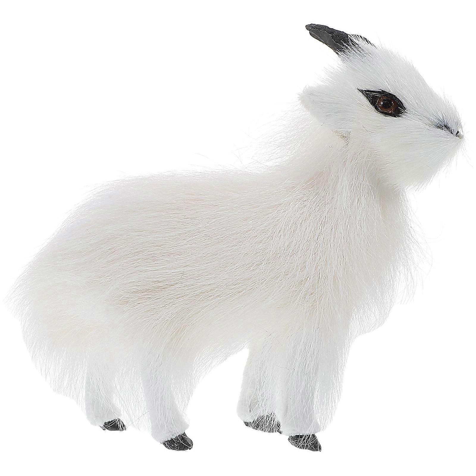 Stuffed Animal Model for Table Realistic Lamb Faux Ornament