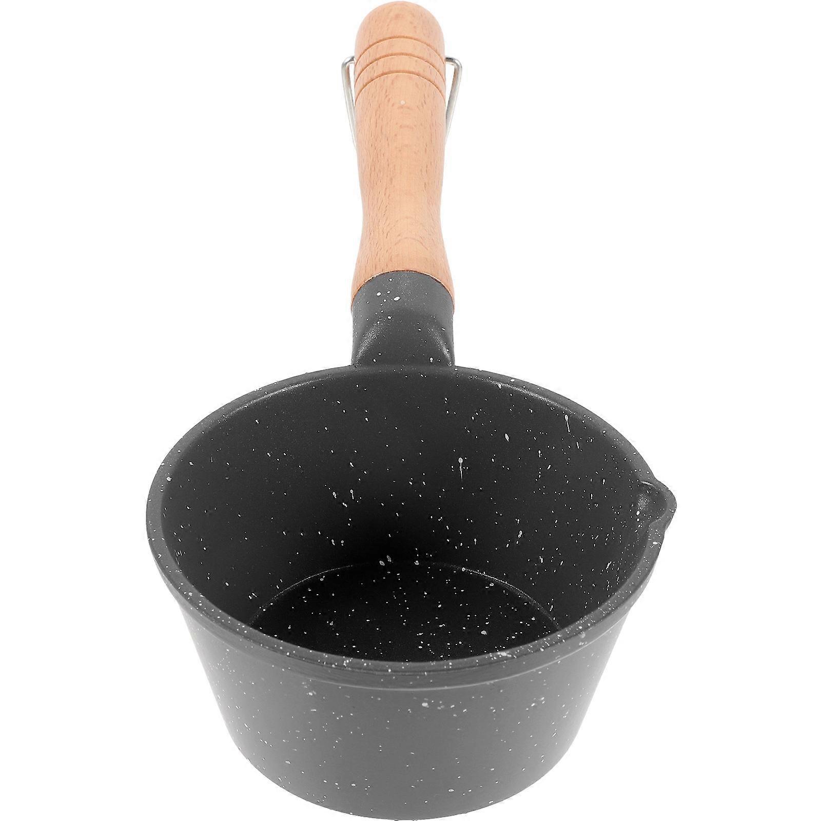 Pour Oil Small Pot with Handle Kitchen Sauce Pan 2Pcs for Home