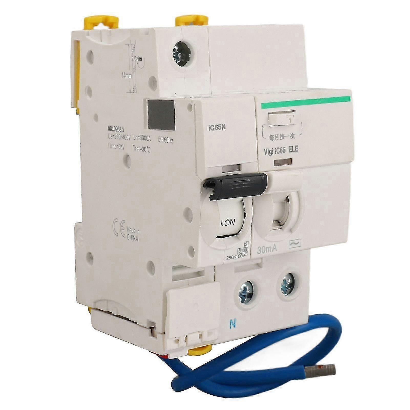 High quality  AC230/400V IC65N circuit breaker air switch with leakage protection accessor