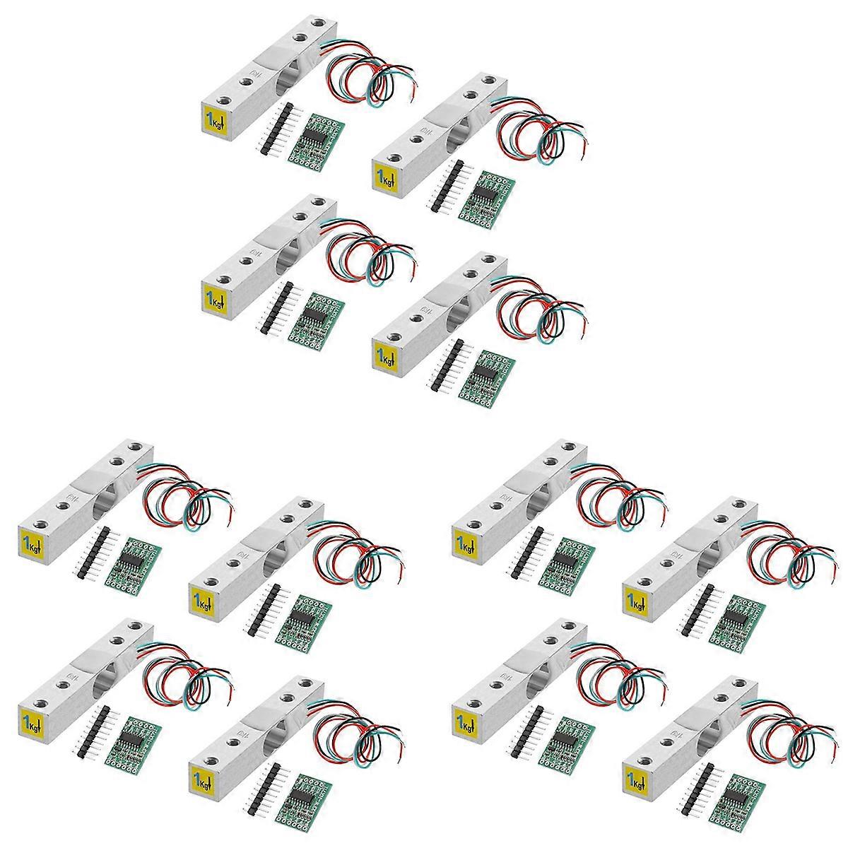 Digital Load Cell Weight Sensor-4 Sets 1KG Load Cell HX711 Amplifier