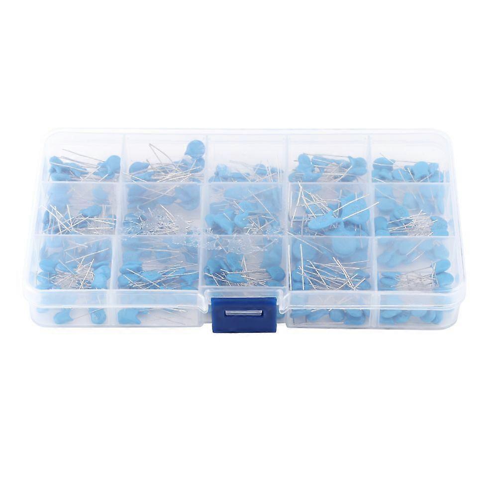 300pcs 15 Values High Voltage Ceramic Capacitors Assortment Assorted Kit With Box