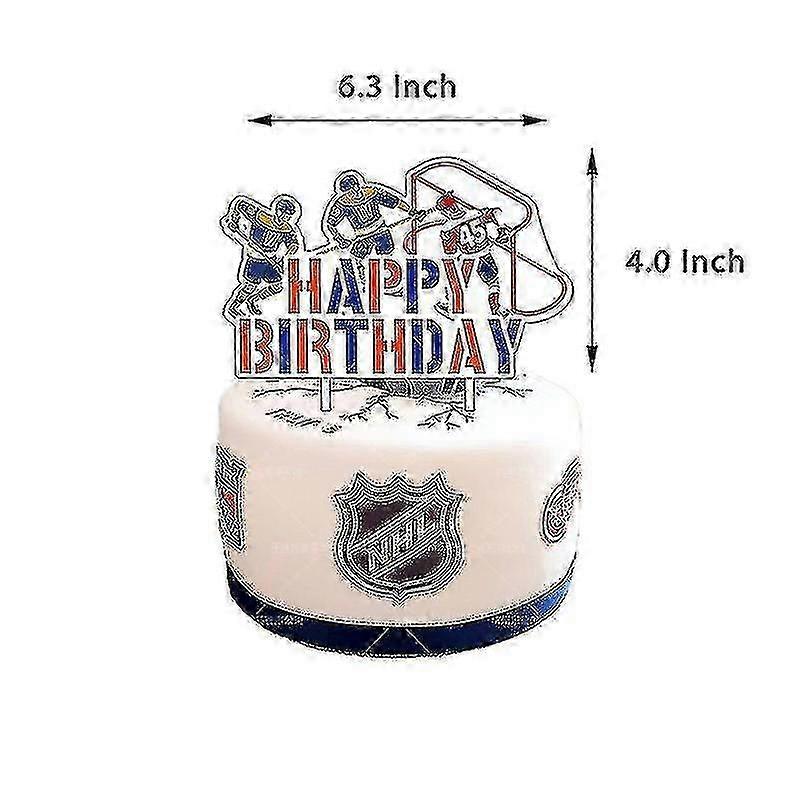 الهوكي تحت عنوان الزينة بالونات مجموعة كعكة توبر الرياضة موضوع هوكي الجليد