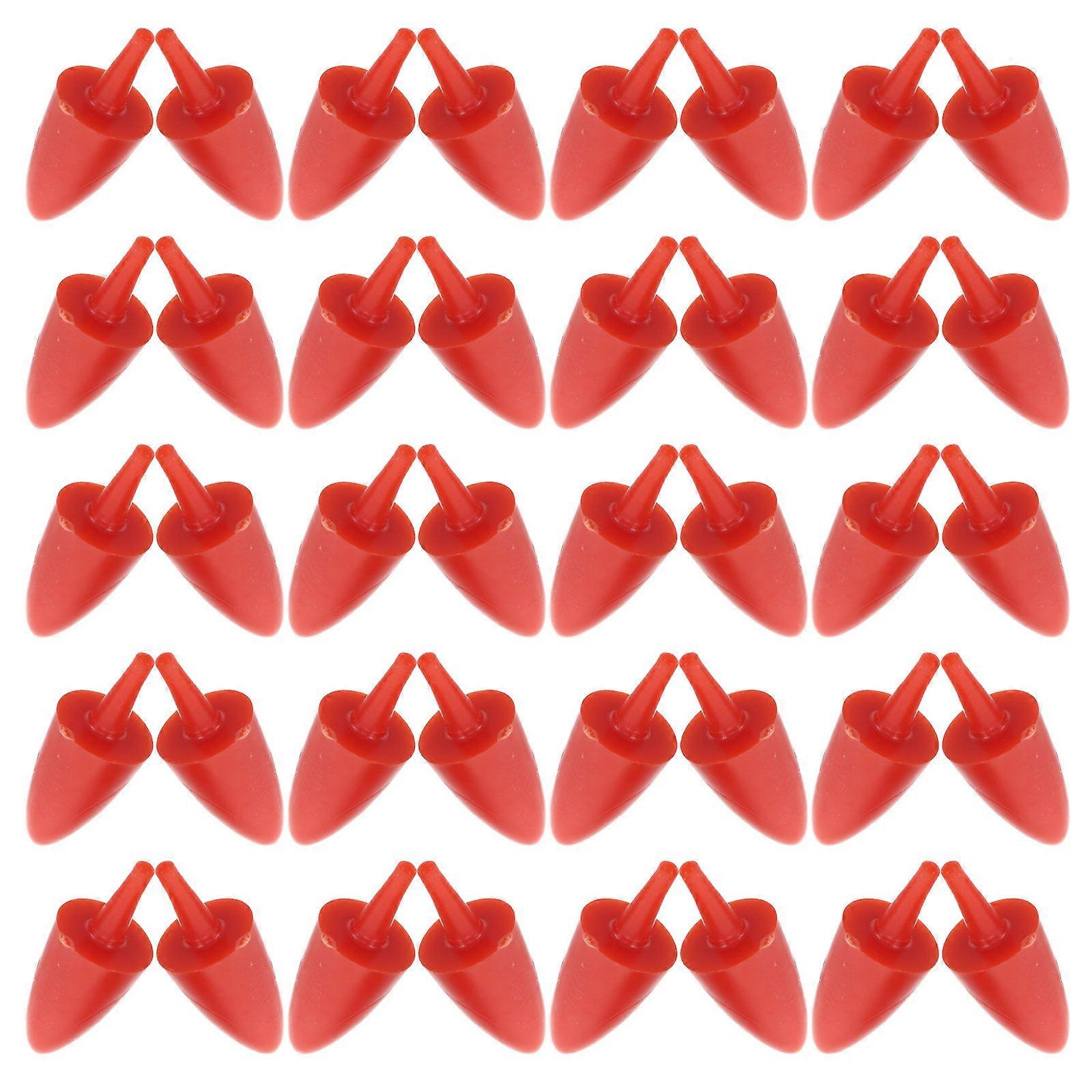 Snowman Carrot Nose for DIY Crafting 200Pcs Orange PVC Nose for Winter