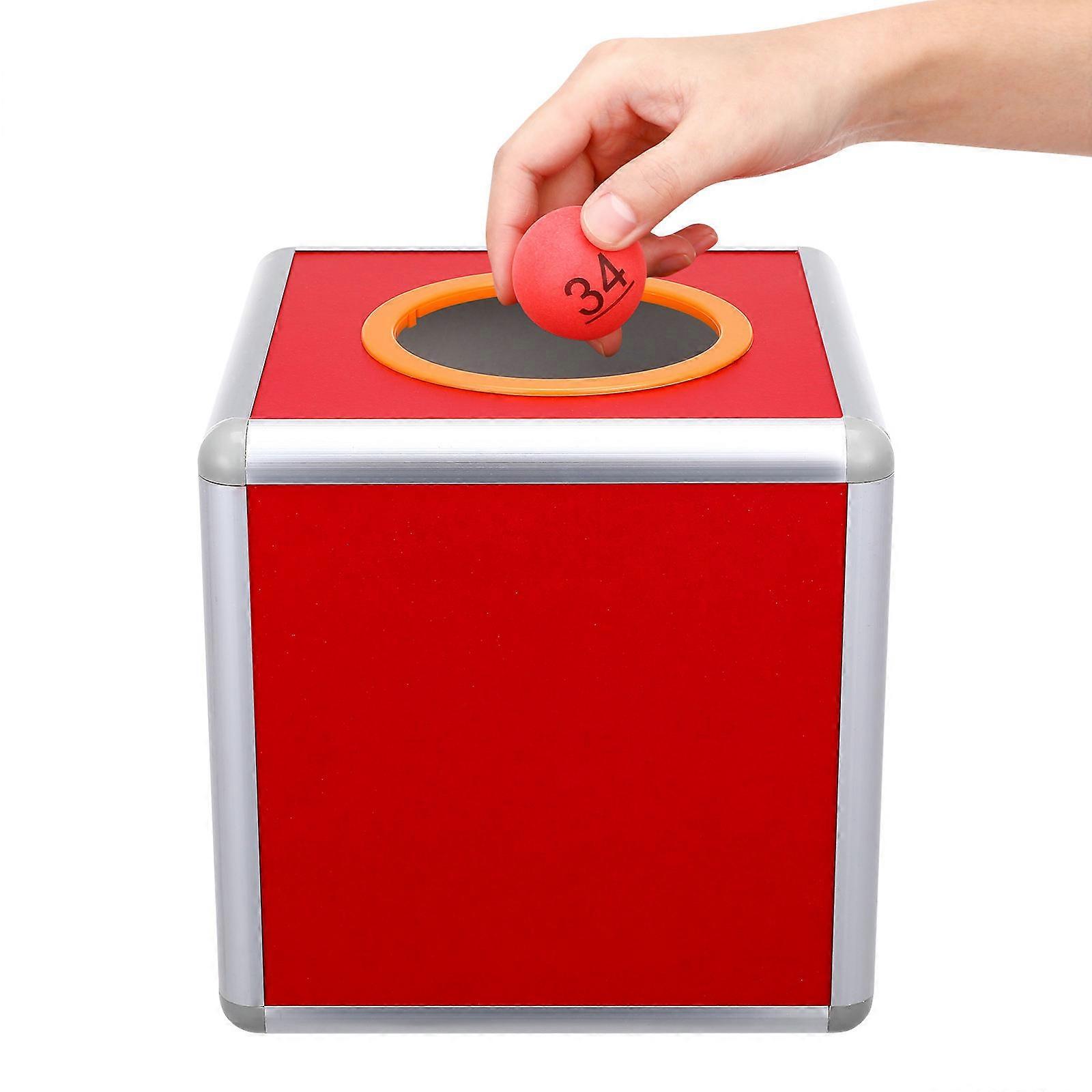 Transparent Raffle Box Aluminum Alloy Box for Storage 2Pcs