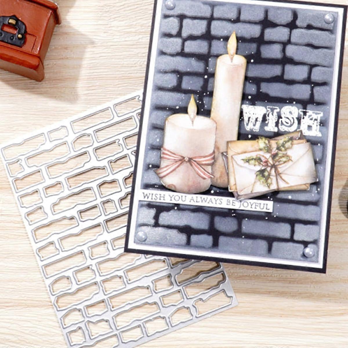 1PC Wall Shaped Metal Cutting Dies Die-cut Crafts Stencil Tool for DlY Handmade Scrapbook Cards