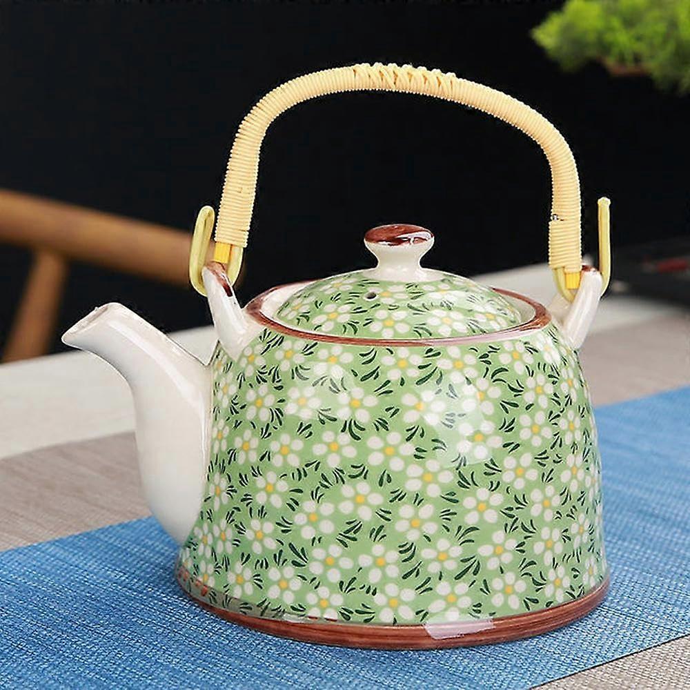 Porcelain Teapot With Strainer 900ML Capacity Traditional Retro Ceramic Tea Pot Kung Fu Style