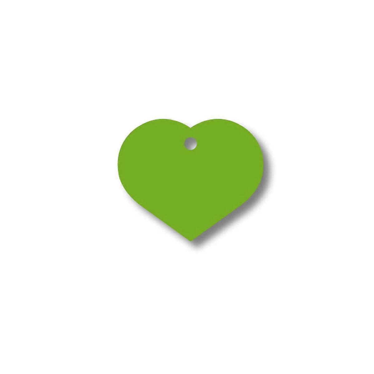 Identification plate for collar Imarc Heart Green