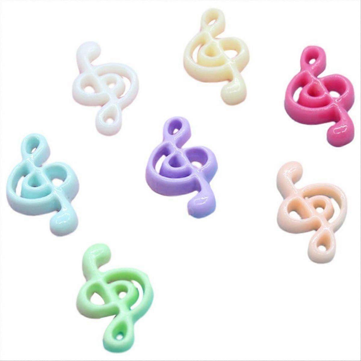 Kawaii Musical Note Flatback Embellishments Scrapbooking Material