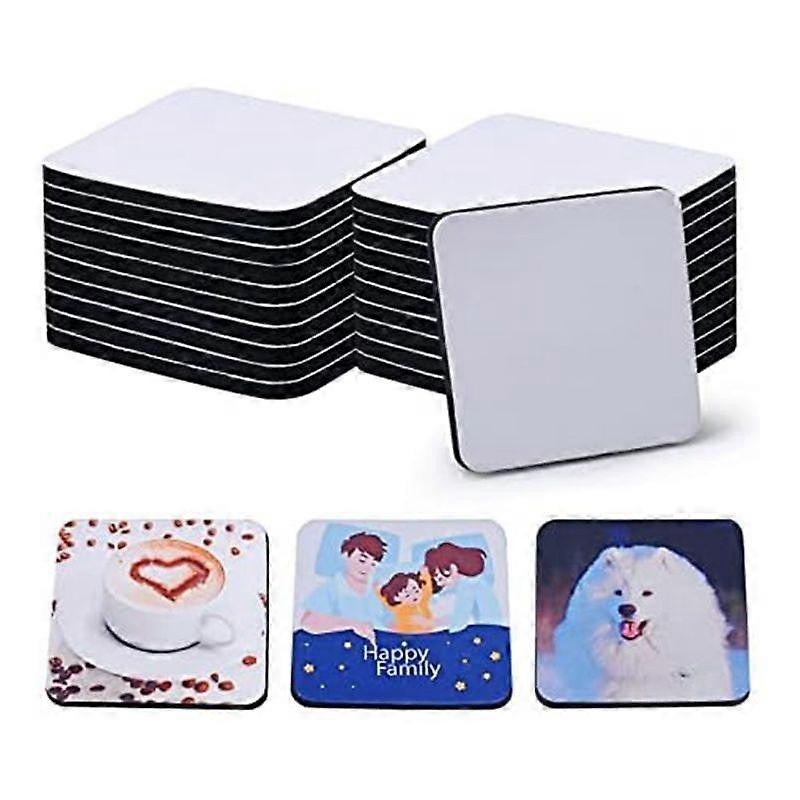 20 PCS Square Sublimation Blanks Coasters, 3.5x3.5 In/5MM for Thermal