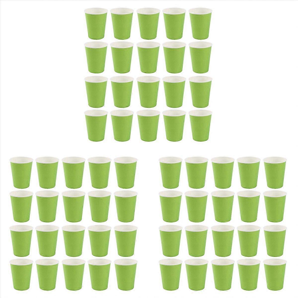 20x Paper Cups Solid Colours Birthday Catering green