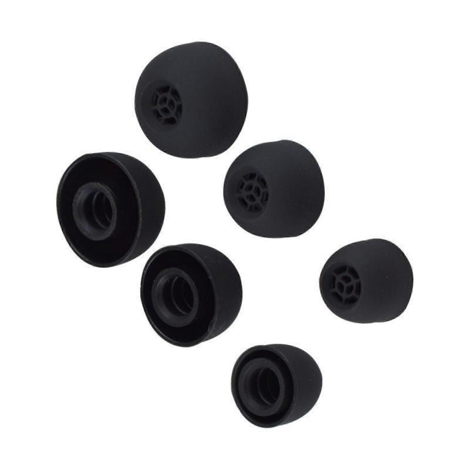 Set Of 6 Additional Elastomer Earbud Canopies Thin Comfortable Suitable Secure Security And Daily Use  S