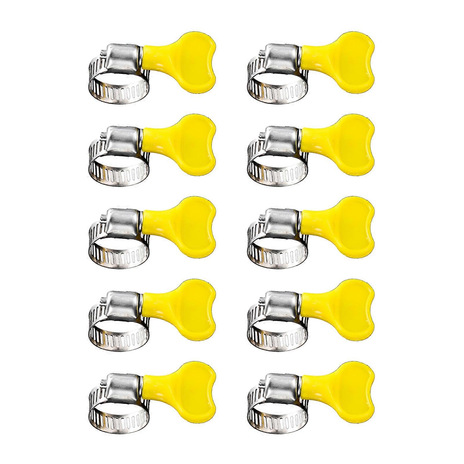 10lots Universal Hose Clip Fasteners Rustless steel Construction for Multiple Pipe Size 13mm to 19mm Diameter Ranges Multicolor