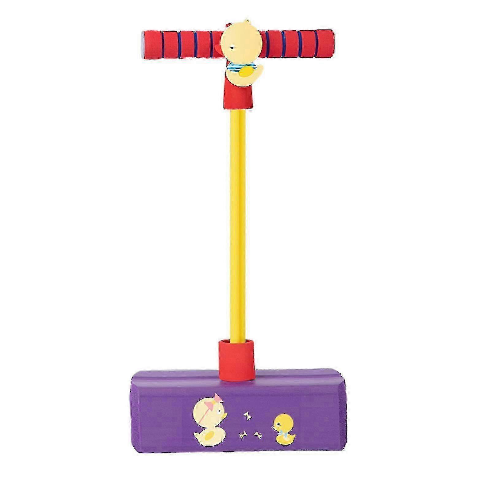 Frog Jumping Pole Toy Flashy Fun Enhance Coordination Height Growth With Luminous Handles Bouncing Pole For Kids