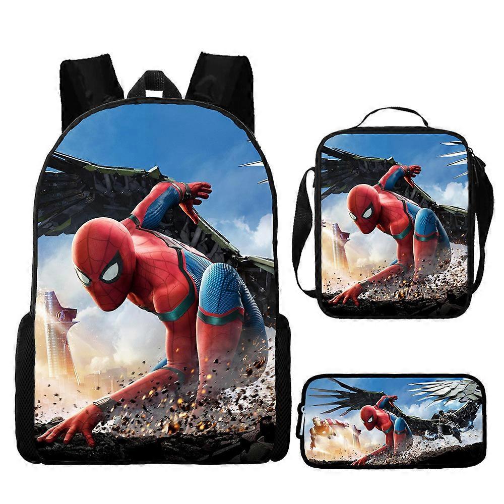 Large capacity cartoon backpack/lunch bag for primary and secondary school students