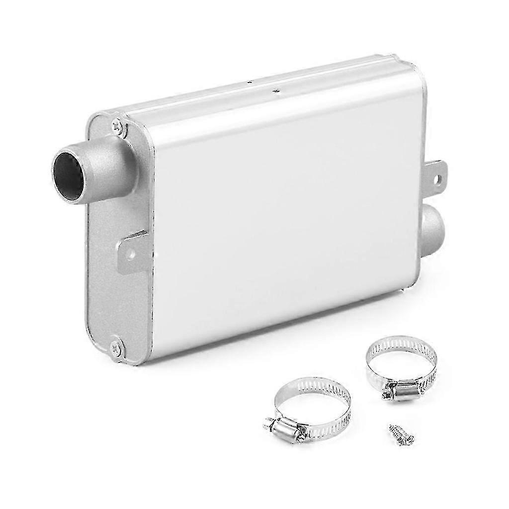 Silencer pipe for parking heater to reduce exhaust noise