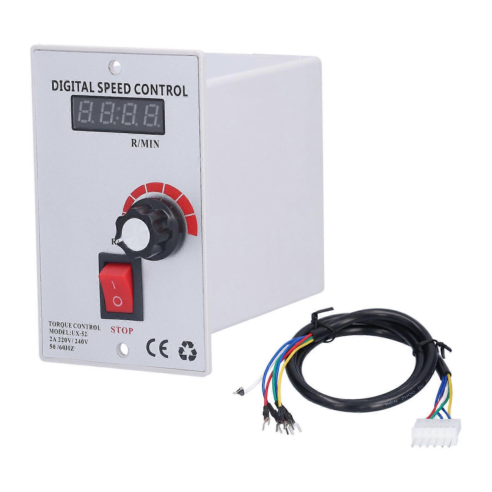 Motor Speed Control UX‑52 Digital 400w 220‑ No Noise No Vibration Speed Controller