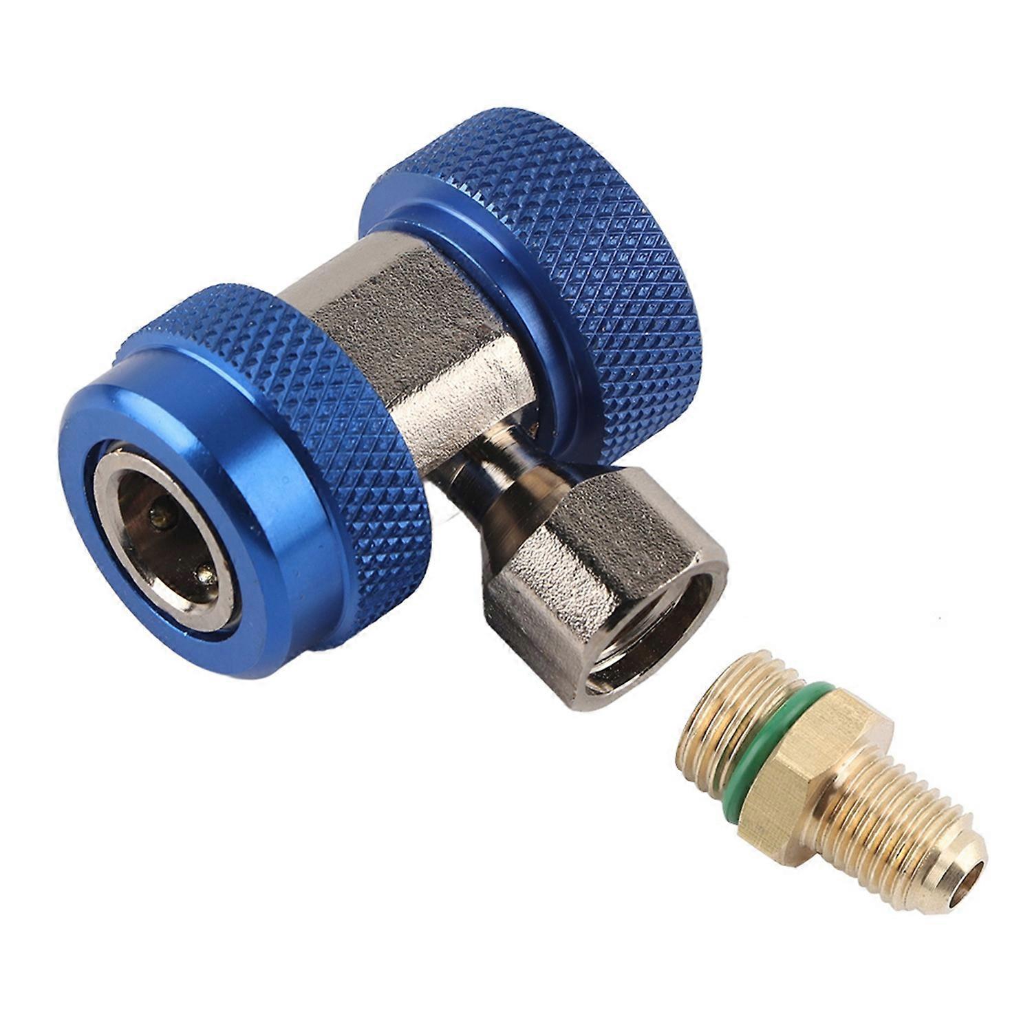 R134A/C Low High Quick Connector Air Conditioning Coupler Adapter   Extractor Valve Core (Blue)