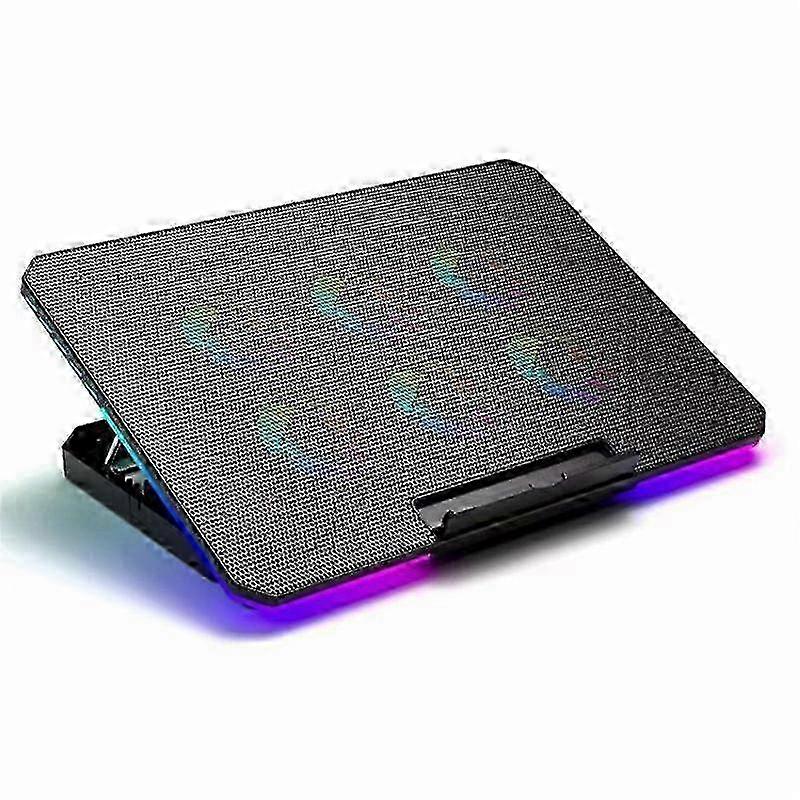 X8 Adjustable Height Notebook Cooler Foldable Laptop Stand 6 ARGB Fans Cooling Pad