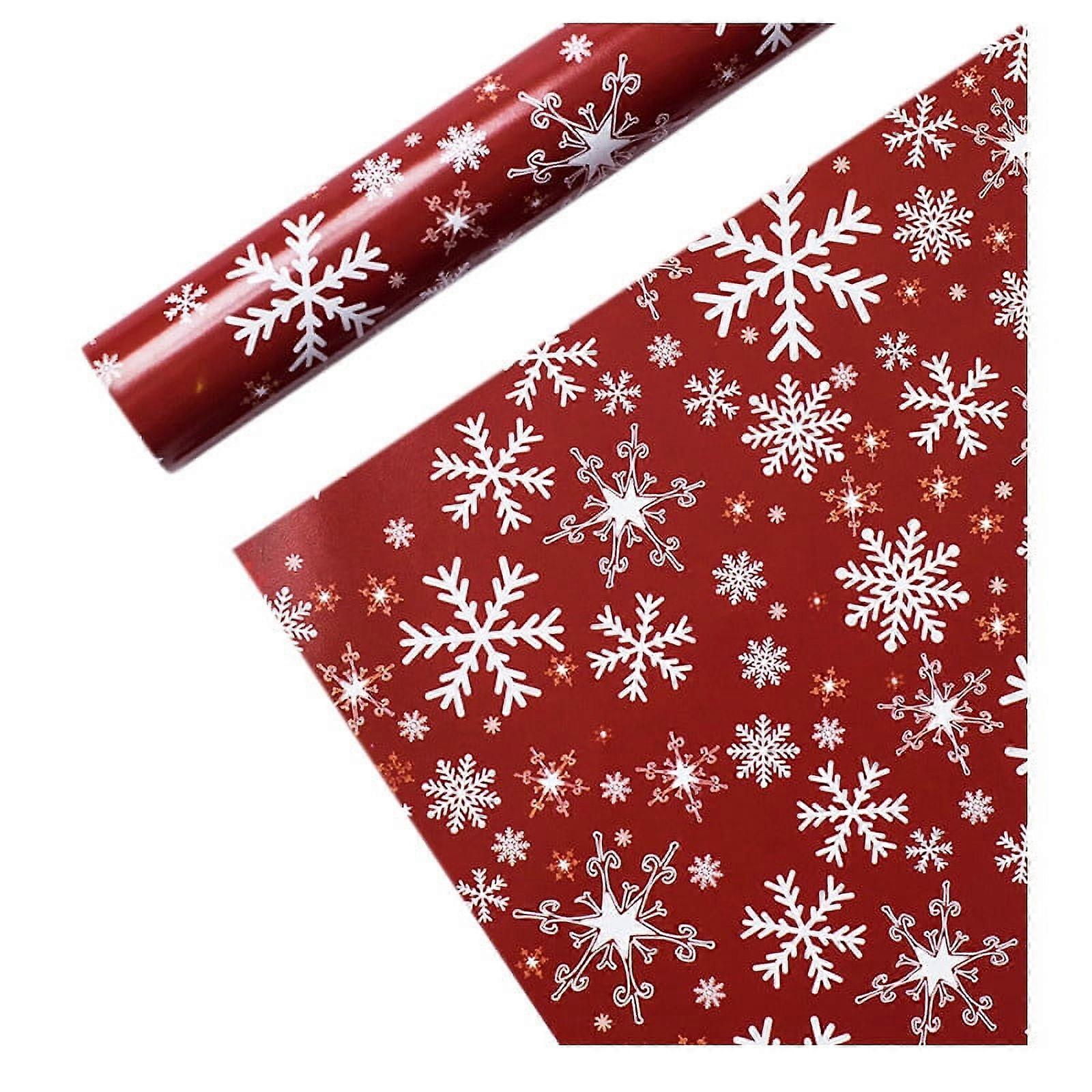Winysin5PCs ( 70cmX50cm)Single-sided Christmas Wrapping Paper, Classic Santa Claus And Patterns