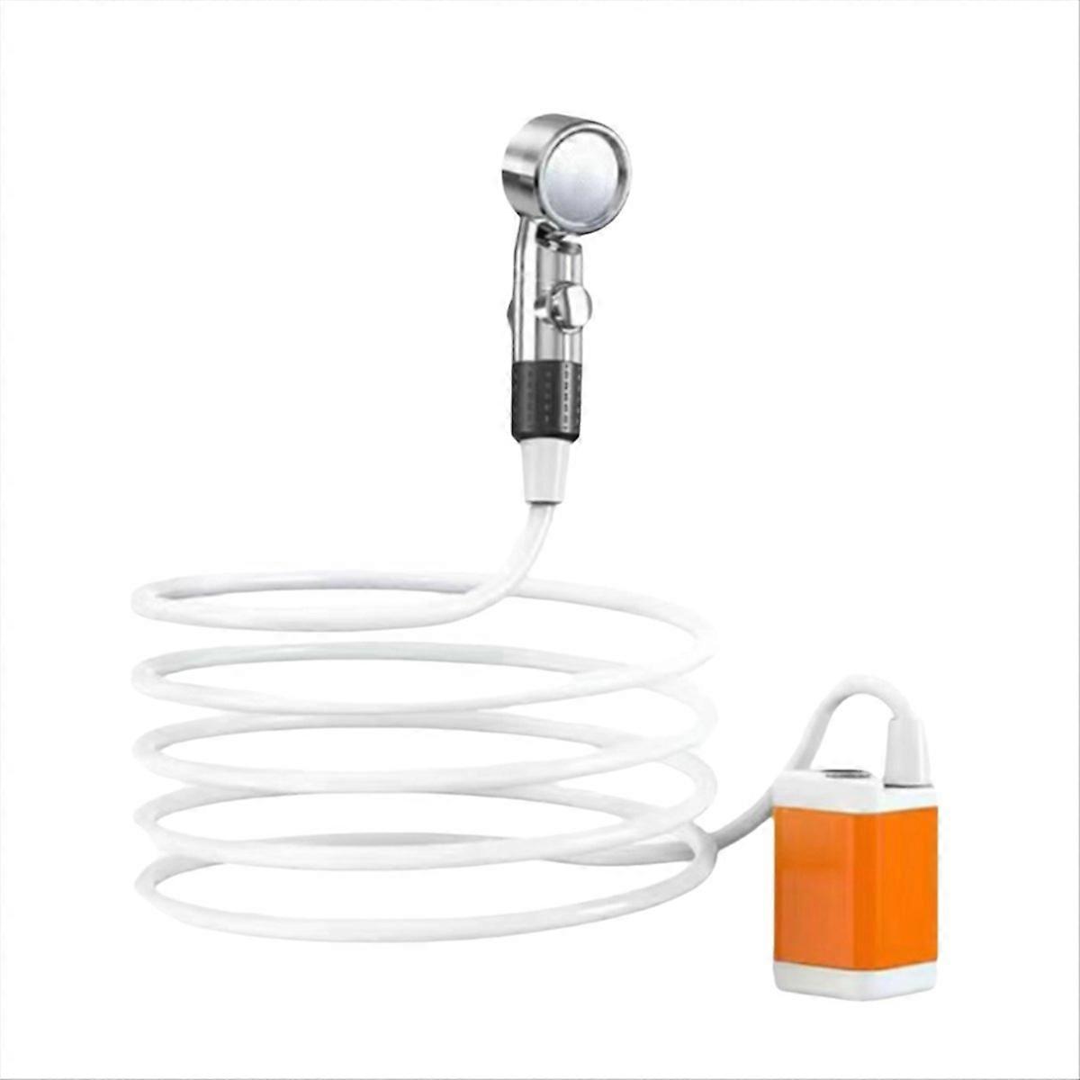 IPX7 Waterproof Electric Pump Shower Rechargeable LCD Screen Portable