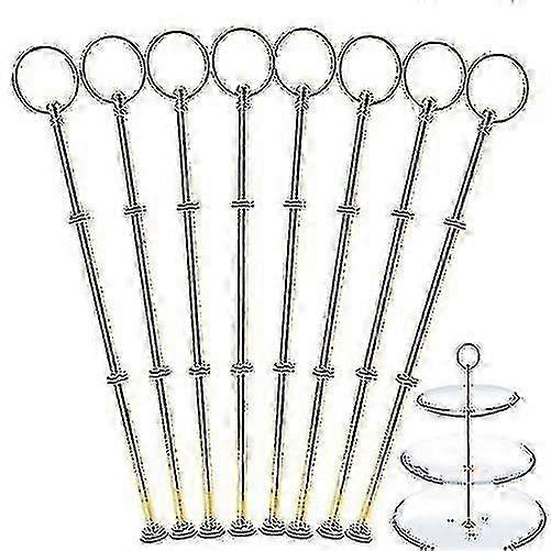 Gold Plate Stand Handle Fittings for 2-3 Tier Cake Display