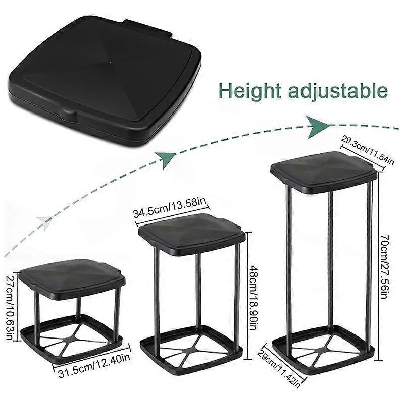 1PC Adjustable Height Camping With Manual Height Adjustment Office Expandable Kitchen Collapsible Trash Can Durable