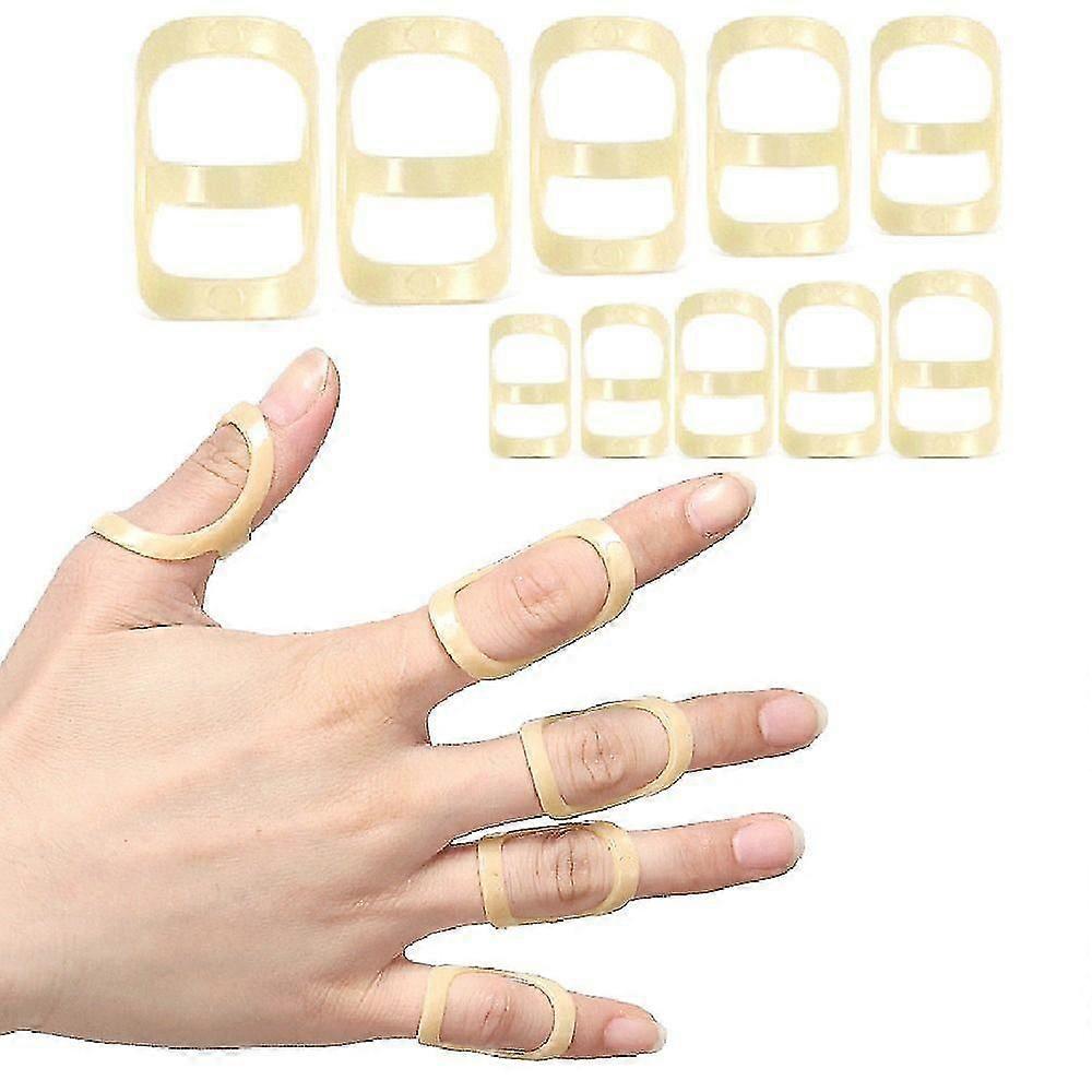 2pcs Finger Splint Finger Fixator Fixing Sleeve Joint Support Protection Oval 8