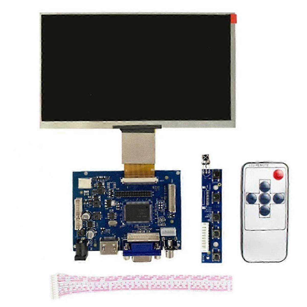 7 Inch 50pin HD LCD Display with 1024x600 Resolution & Compatible Driver Board: DIY Chassis Display Kit