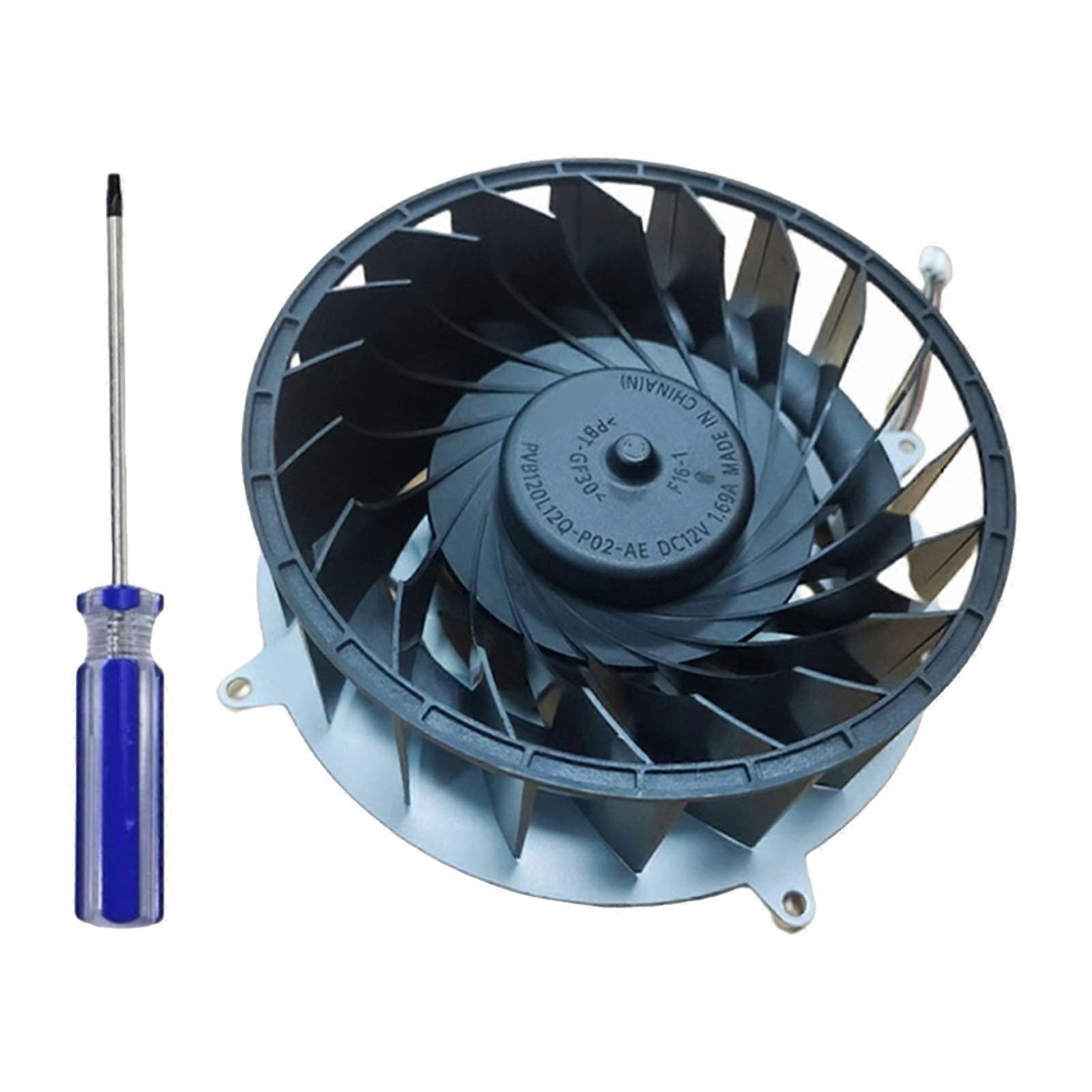 Easy Installation Internal Cooling Fan for Slim Host 19 Leaves 12V Replacement Cooling Fan Game Console Heatsinks Multicolor