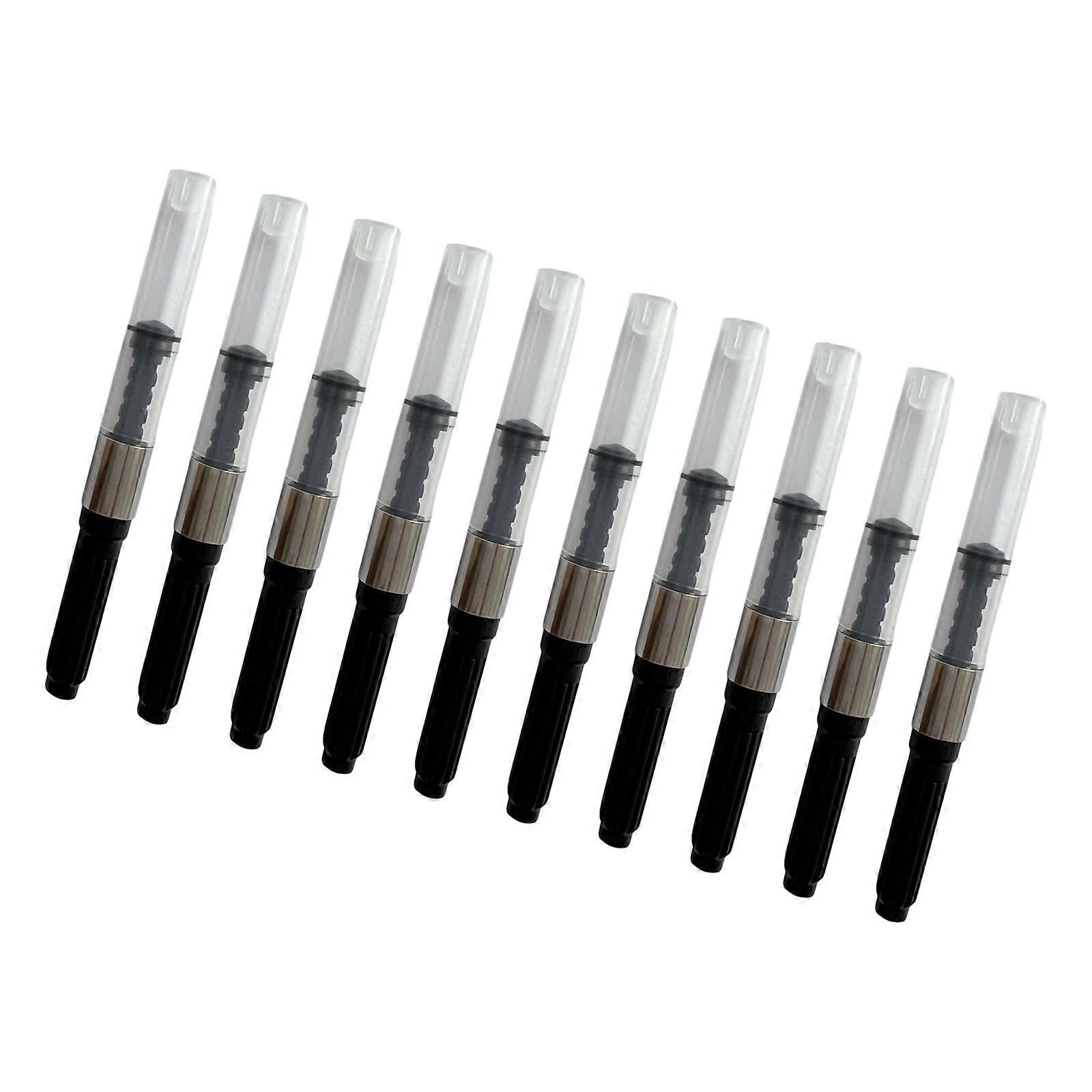 10PCS Fountain Pen Ink Converters European Compatibility Spirals Loading System Quality Metal Seal Leakproof Design Multicolor