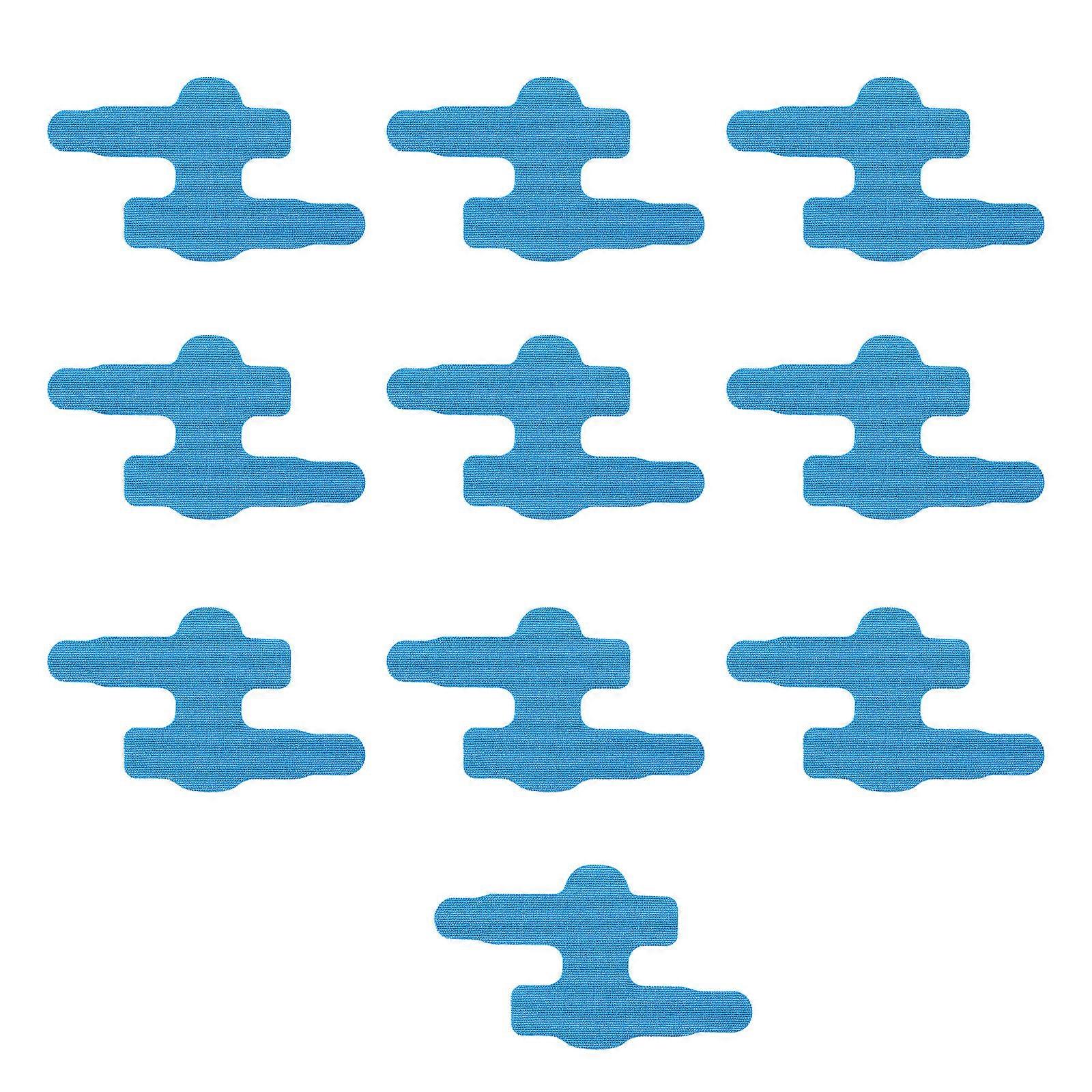 Breathable Cotton Blend Finger Support Wrap with Ergonomic Shape for Day Comfort  Light blue