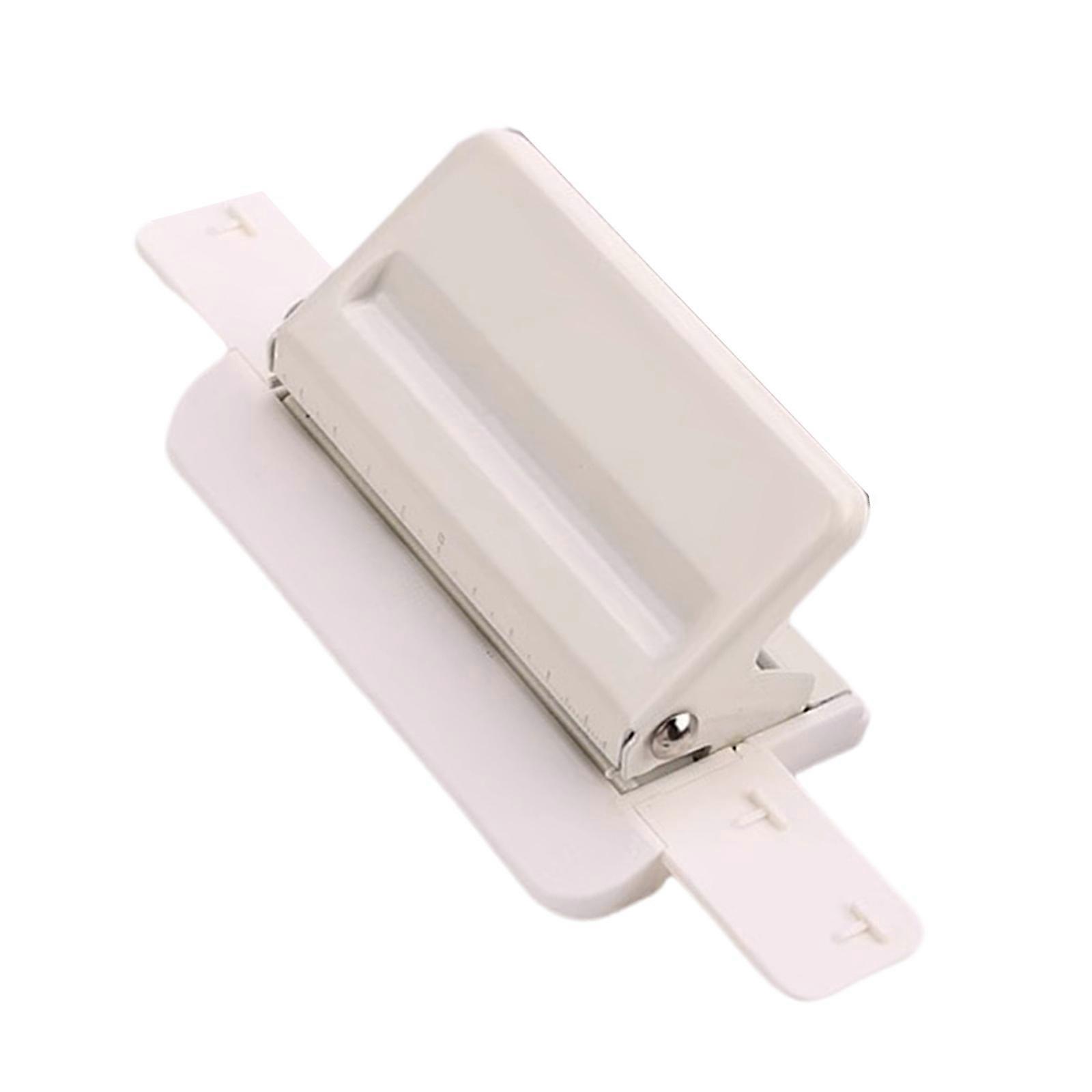 Portable 4 Holes Punch Punching Machine Paper Punch Paper Puncher Manual Hole Punch Desktop Hole Puncher  White