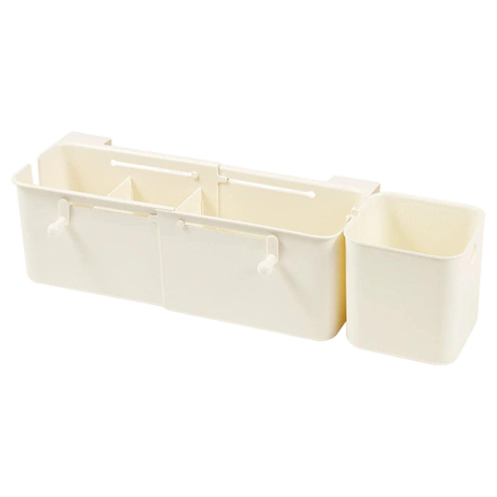 Drillless Bedsides Storage Shelf Expandable Hanging Rack Portable PP Structure for Compact Spaces Multicolor