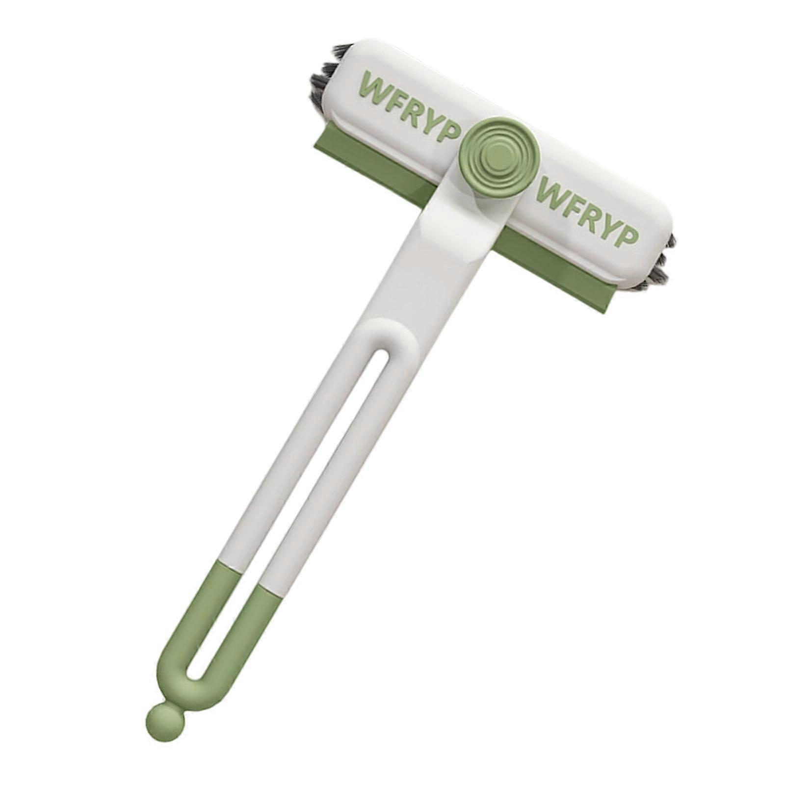 Multiple Purpose 3-Way Spins Brush Wall Scrubber 3 in 1 FlexibleFor Window Sills Shower Tile Cabinet Edges  Cleaning  Purple