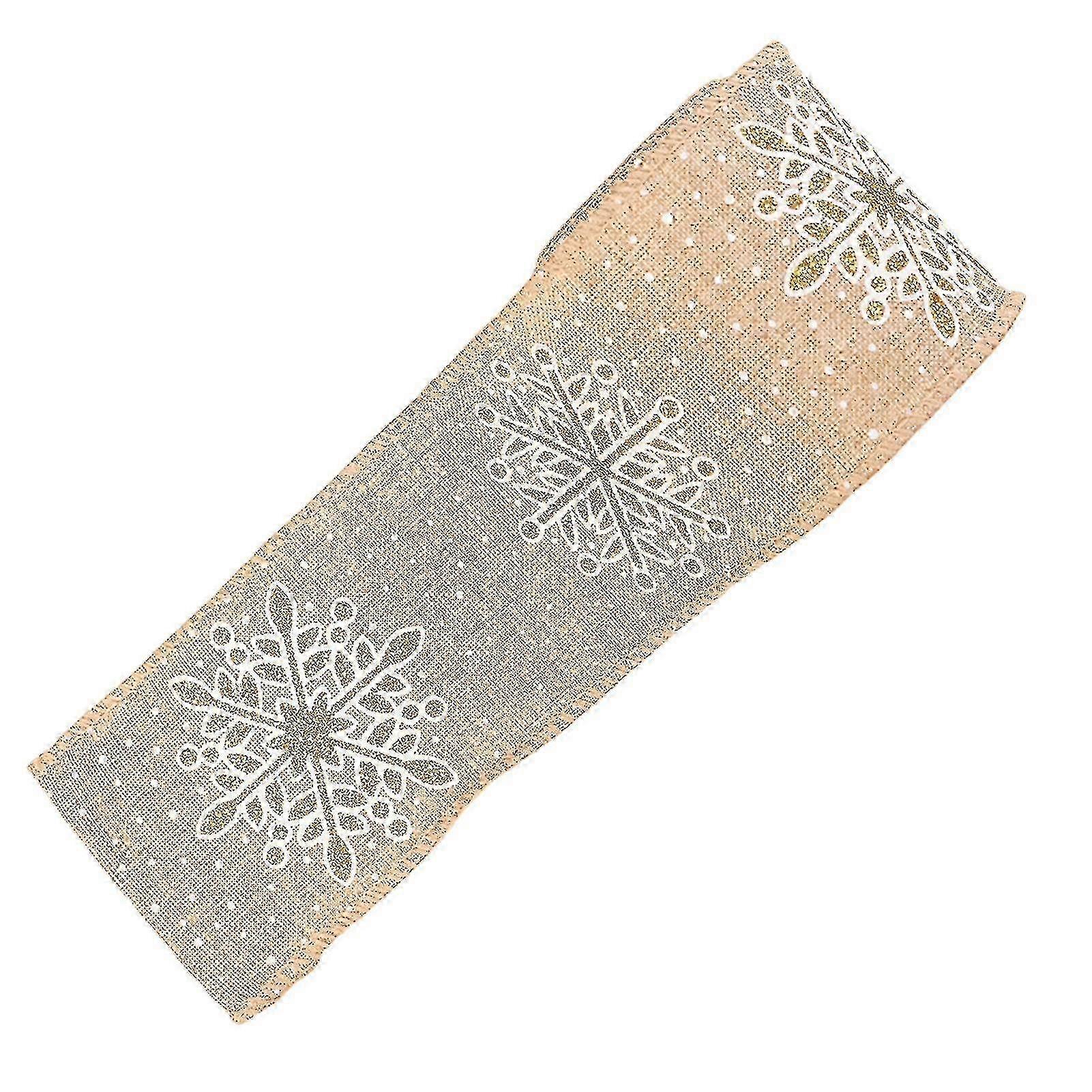 1 Roll Linen Roll Odorless Clear Texture Christmas Element Minimalist Design Packing Ribbon For Party