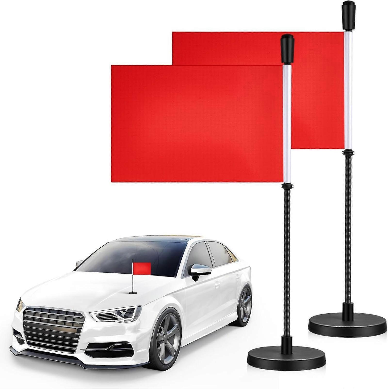 2 Magnetic Vehicle Standard Set with Spring Filled Posts and Dynamic Double Partial Split toe Roadside Deck Multicolor