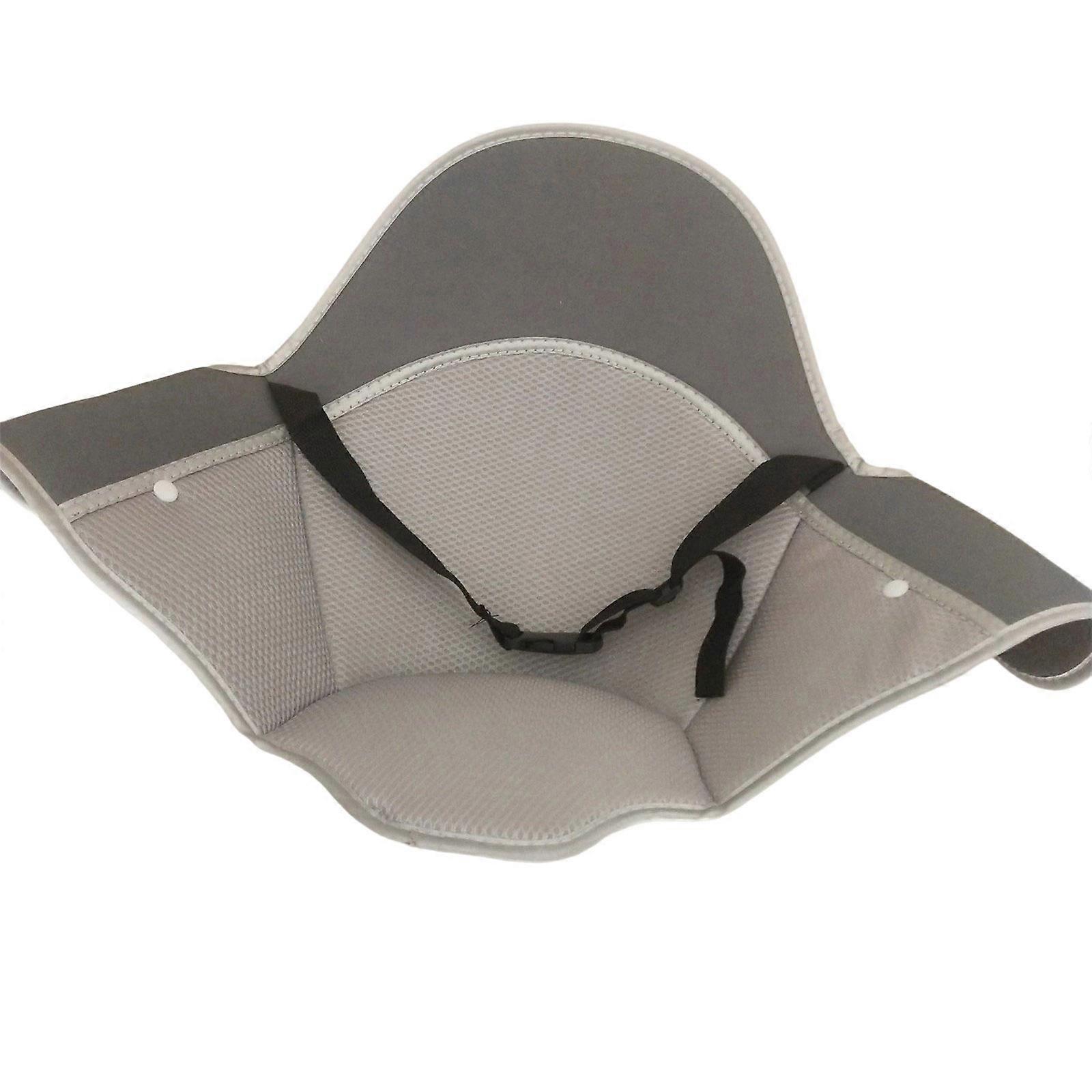 Full Surround Design Strollers Seat Pad Premium Soft Polyester Fabric Breathable Machine Washable Easy Installation  Gray