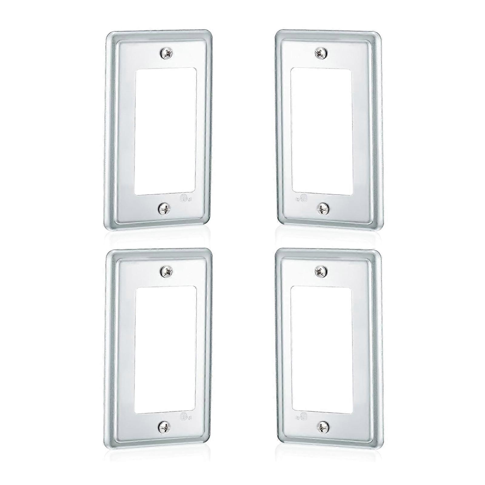 Industrial Sturdy Galvanized Alloy Metal Electrical Box Cover Set for 4x2Inch Rectangular Outlet Installations Multicolor