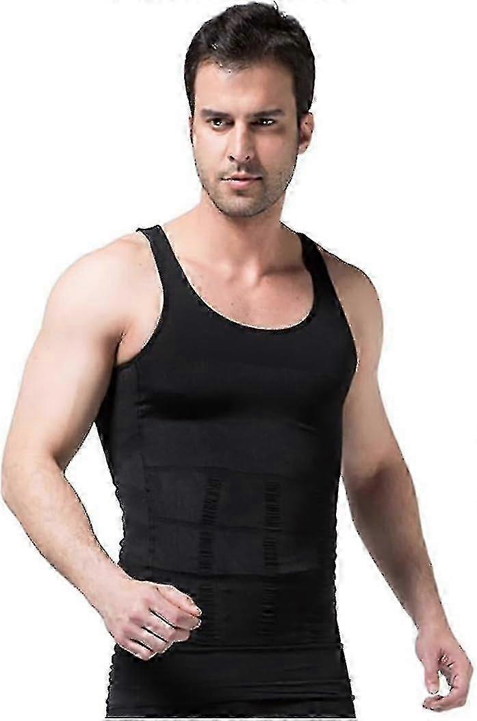 Erkek Vücut Şekillendirici Zayıflama Gömlek - Erkekler için Kompresyon Yelek ve Elastik Şekillendirici Shapewear Üstleri