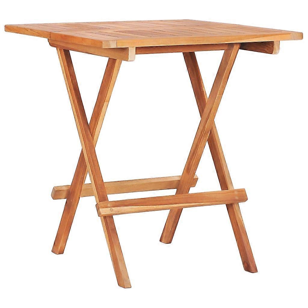 Bistro Table Foldable 60x60x65 cm Solid Teak Wood