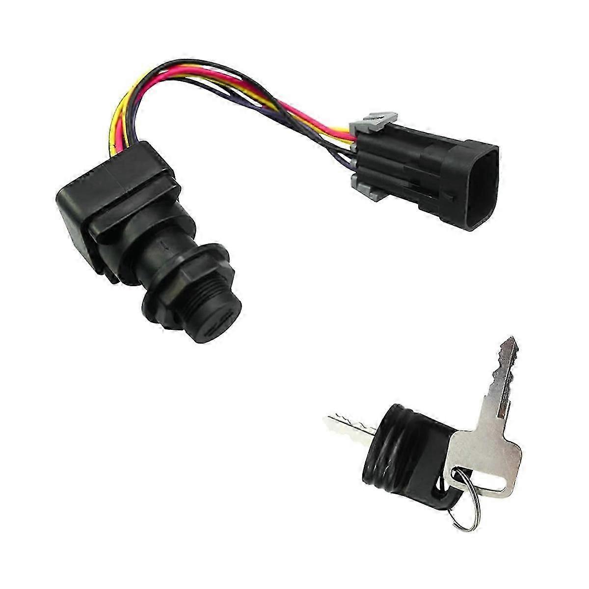 87-897716K01 Ignition Key Switch with Harness 3-Position compatible with Mercury Marine Quicksilver Outboard Mot
