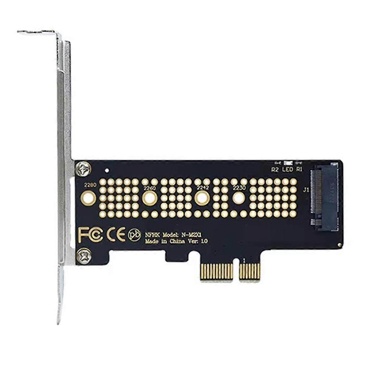 M.2 NVME SSD to PCIe 4.0 Adapter Card 64Gbps M-Key PCIe4.0 X1 for Desktop PC PCI-E GEN4