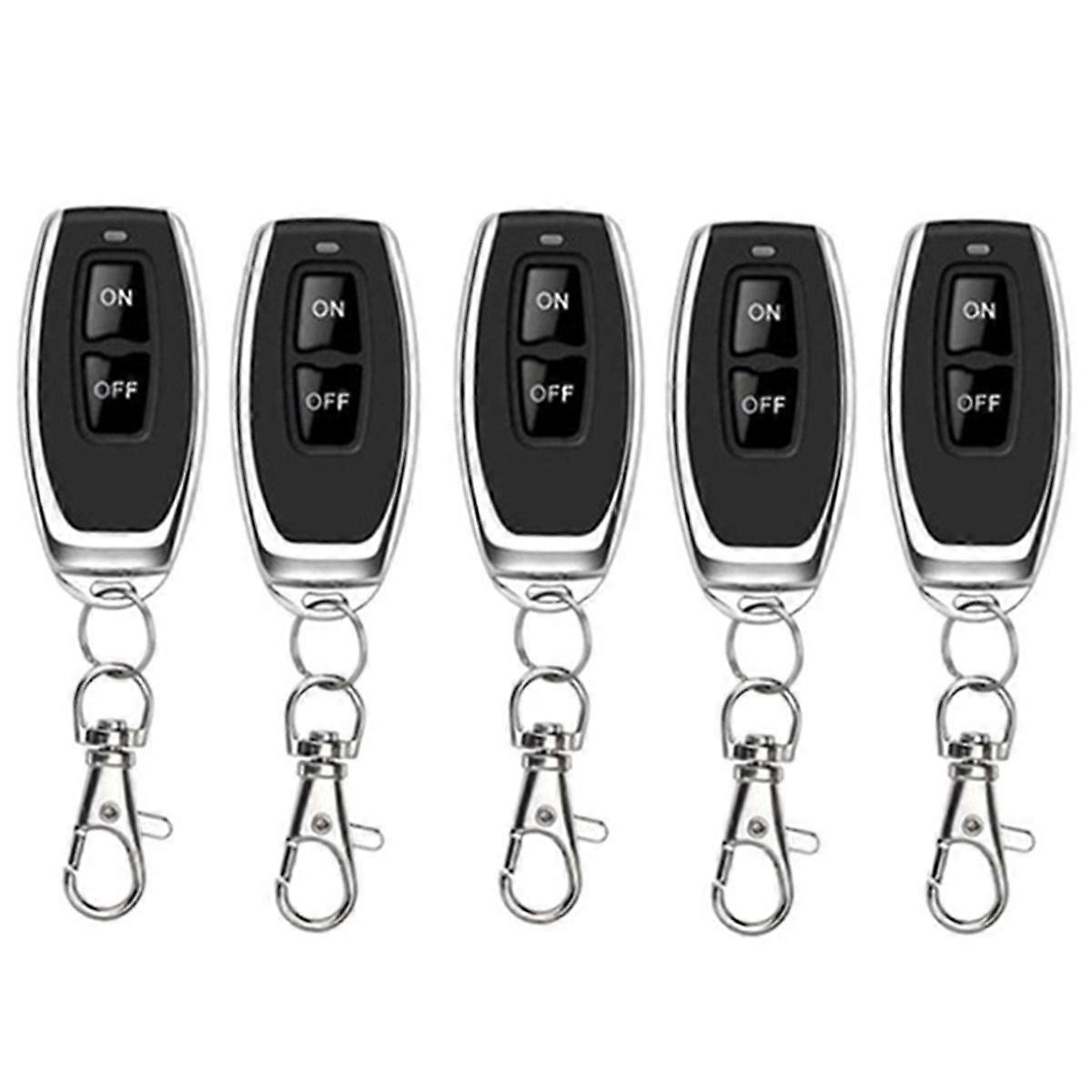 5pcs 433MHz Wireless Remote Control Switch for 220V 30A Relay Lighting Dust Collector Pump Motor Fan