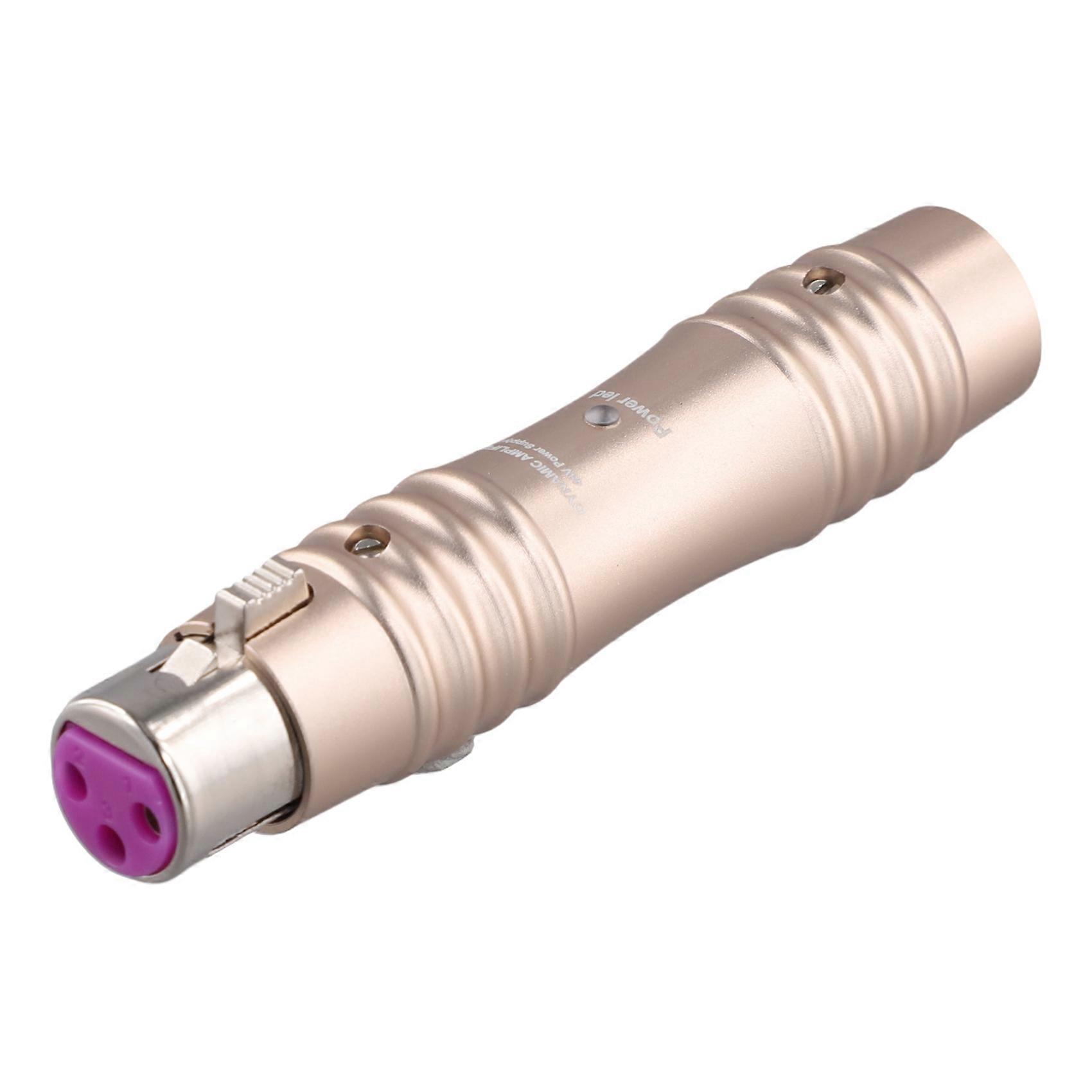 Mini 48V Dynamic Microphone Preamp Single Channel Activator Increase Omnidirectivity for Dynamic Microphone,B