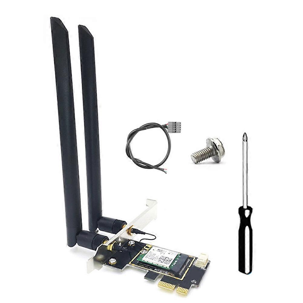 QCNFA765 WiFi Card WiFi6E PCI-E Wireless Adapter 5970M Triple Band 2.4G/5G/6G Bluetooth 5.2 802.11AX for Win10/Win11