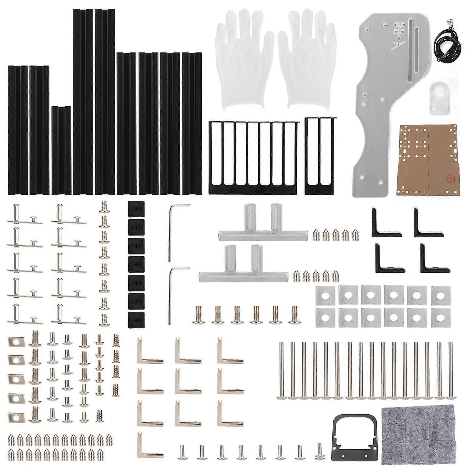 ATx M-ATX/ ITX Open Chassis Vertical Overclocking Open Aluminum Frame Chassis Rack Black