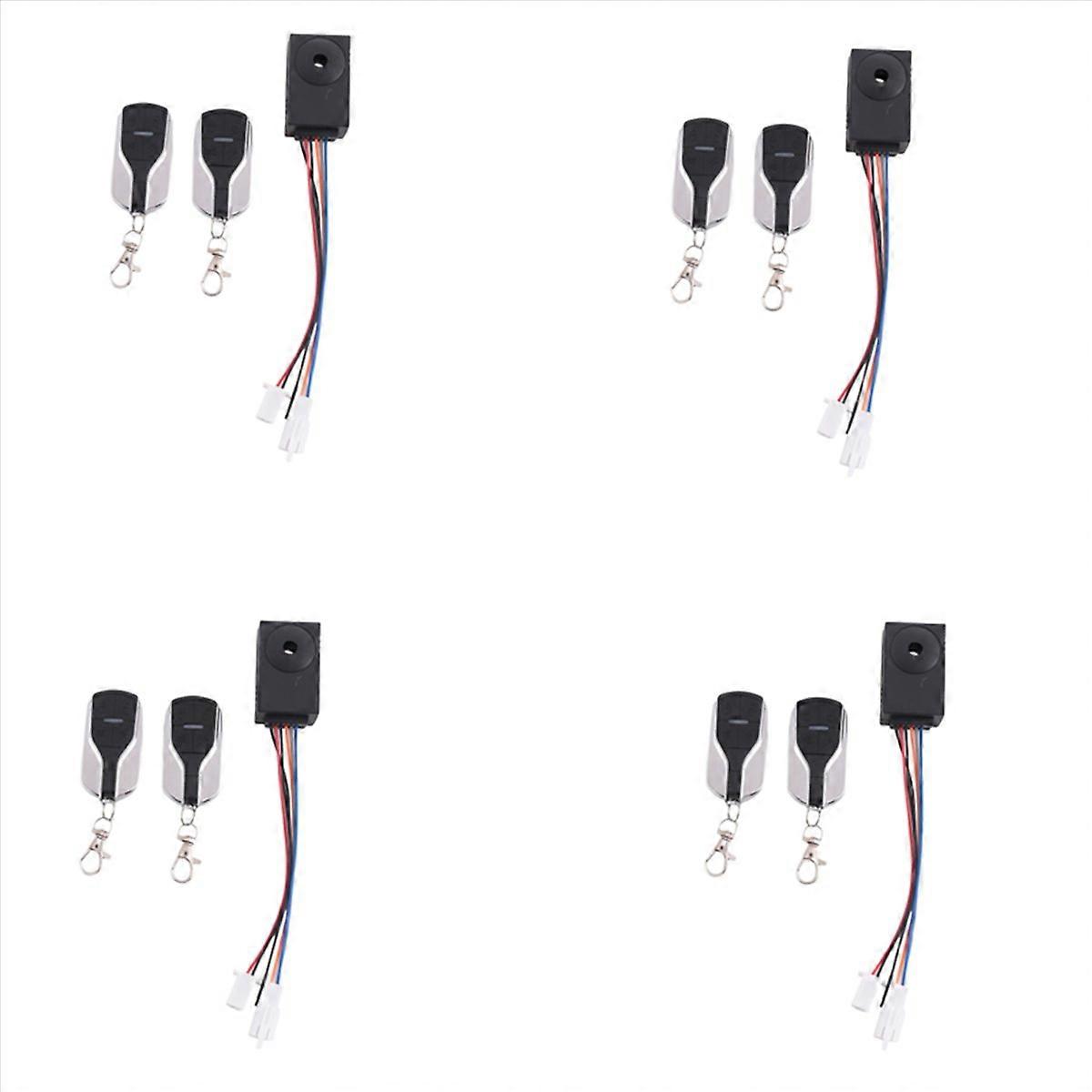 4X Ebike Alarm System 36V 48V 60V 72V with Two Switch for Electric Bicycle/Scooter Ebike/Brushless C