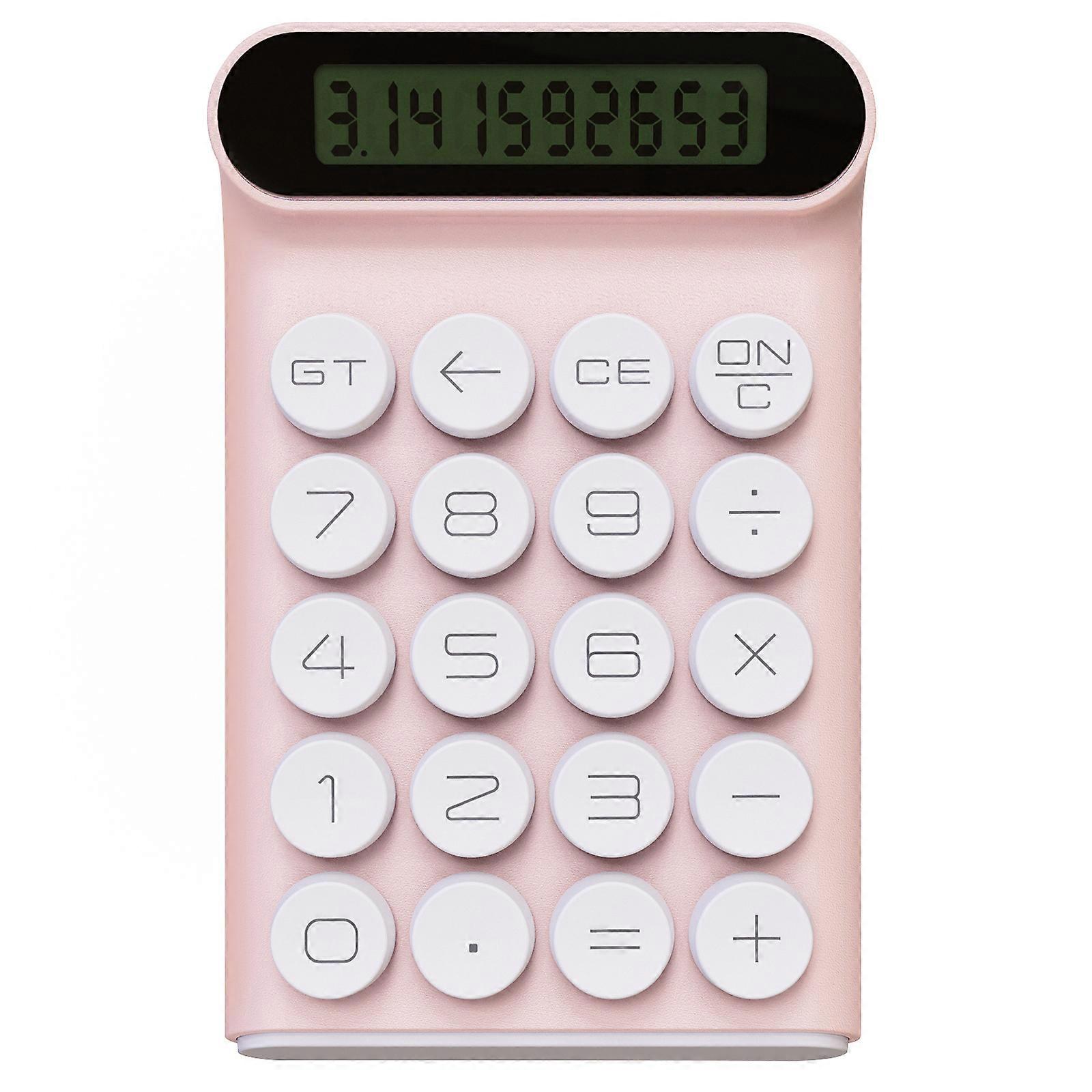 Convenient Accounting Calculator Suitable for Offices, School, and Business Meetings Giant Responsive Button Calculator  Pink